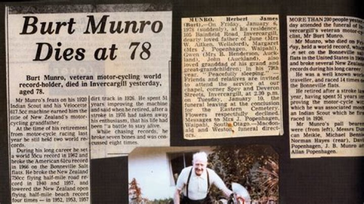 Burt Munro Biography, Life, Interesting Facts