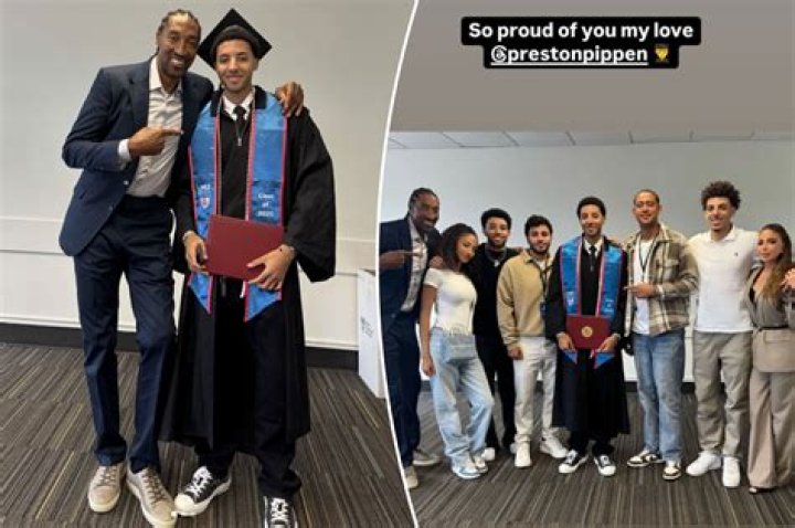 Does Scottie Pippen have a relationship with Taylor Pippen? What school does Preston Pippen go to?
